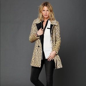 Free People Leopard Swing Coat